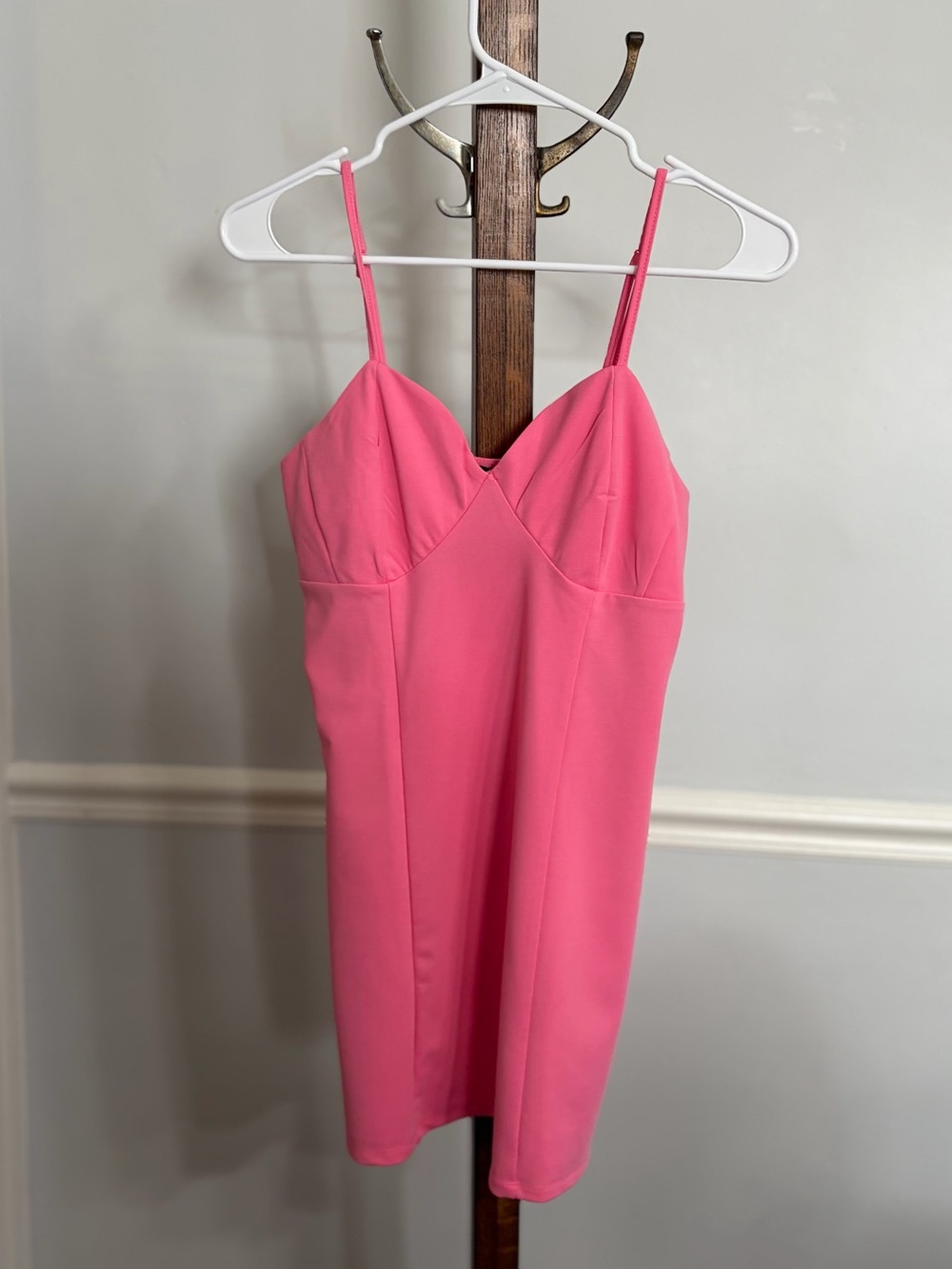 Kendall & Kylie Hot Pink Spaghetti Strap Mini Dress